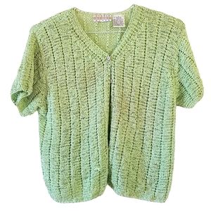 NWOT Sigrid Olsen Sport Seafoam Green Cardigan